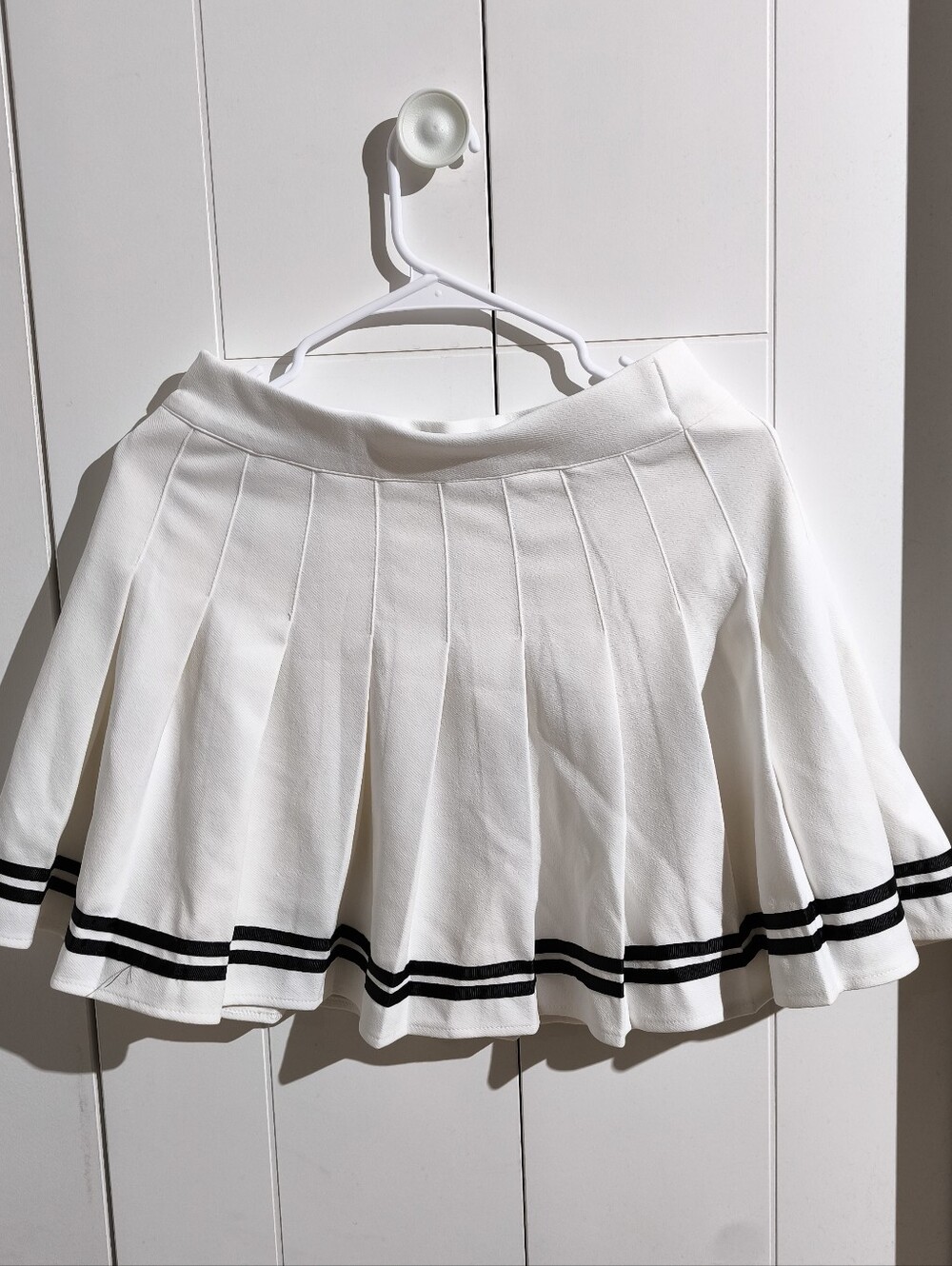 White Pleated Skirt